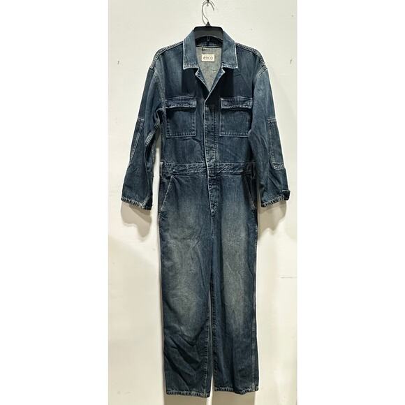 Etica Pants - Denim Jumpsuit Larsen Utility